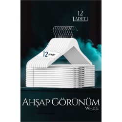 ModaCar Beyaz Ahşap Görünüm 12 li Askı Seti Schönbuch Design 