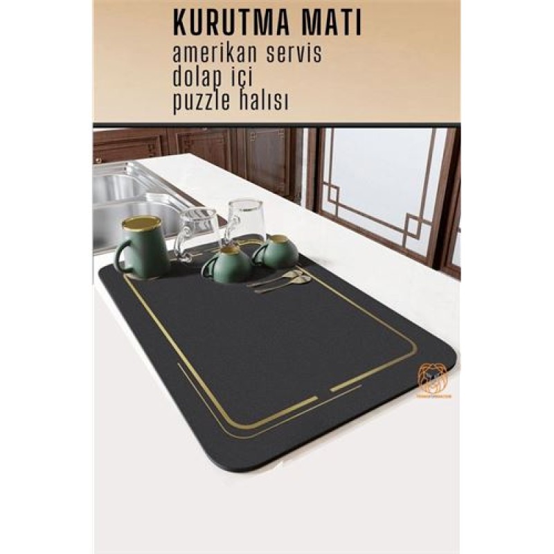 ModaCar Bulaşık Durulama Kurutma Matı Süzücü Emici D.Reohouri Design ModaCar Bulaşık Durulama Kurutma Matı Süzücü Emici D.Reohouri Design