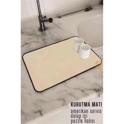 ModaCar Bulaşık Durulama Kurutma Matı Süzücü Emici V.Valore Design 