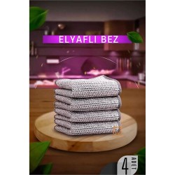 ModaCar Elyaflı Bulaşık ve Temizlik Bezi 4 ADET 