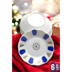 ModaCar Melamin Çay Tabağı 6 Adet Geleneksel Türk Çay Bardağı Altlığı  