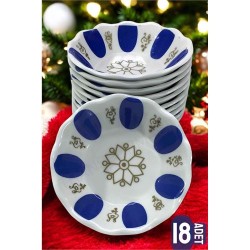 ModaCar Melamin Çay Tabağı 18 Adet Geleneksel Türk Çay Bardağı Altlığı  