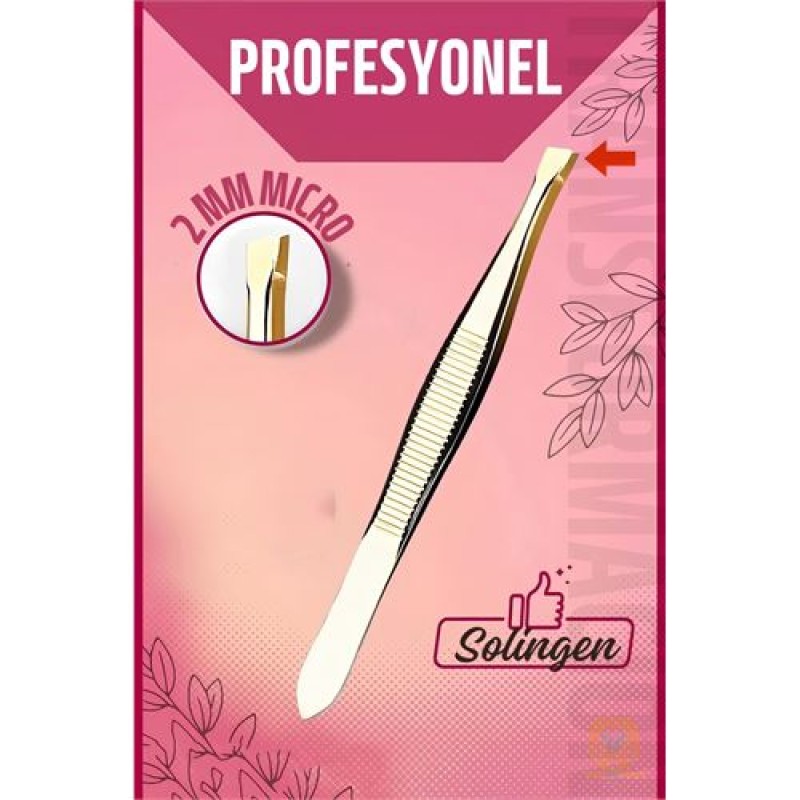 ModaCar 2 mm Micro İnce Uçlu Cımbız Çelik Solingen Professional 