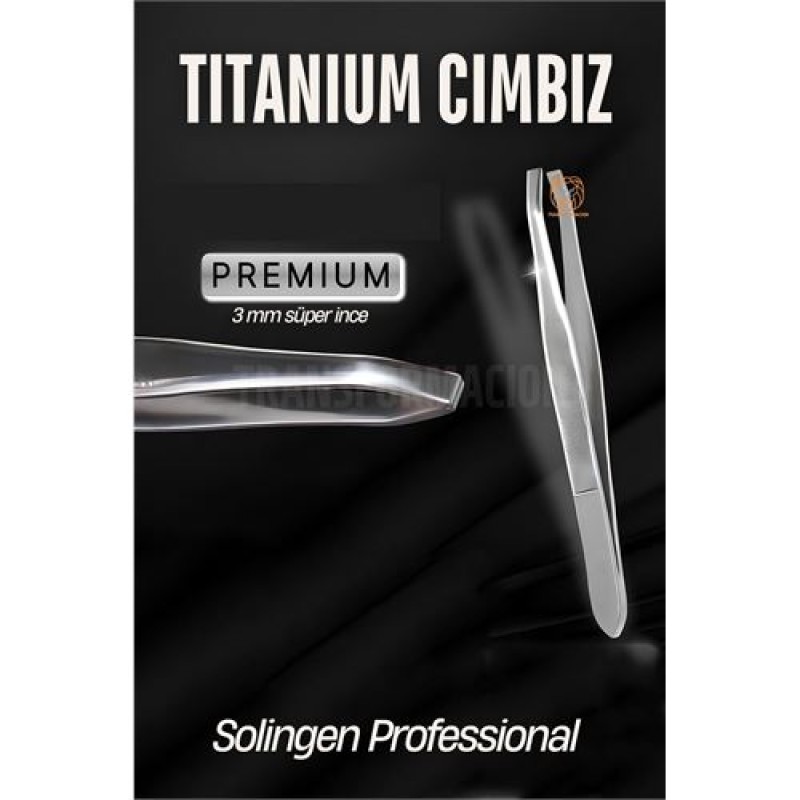 ModaCar 3 mm İnce Uçlu Cımbız Titanyum Çelik Solingen Professional 
