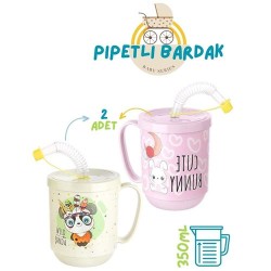 ModaCar Pipetli Bardak 2 li Momma Design 