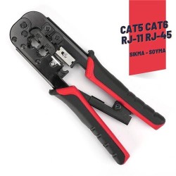 ModaCar Cat5 Cat6 RJ-11 RJ-45 Kablo Sıkma ve Soyma Pensesi 