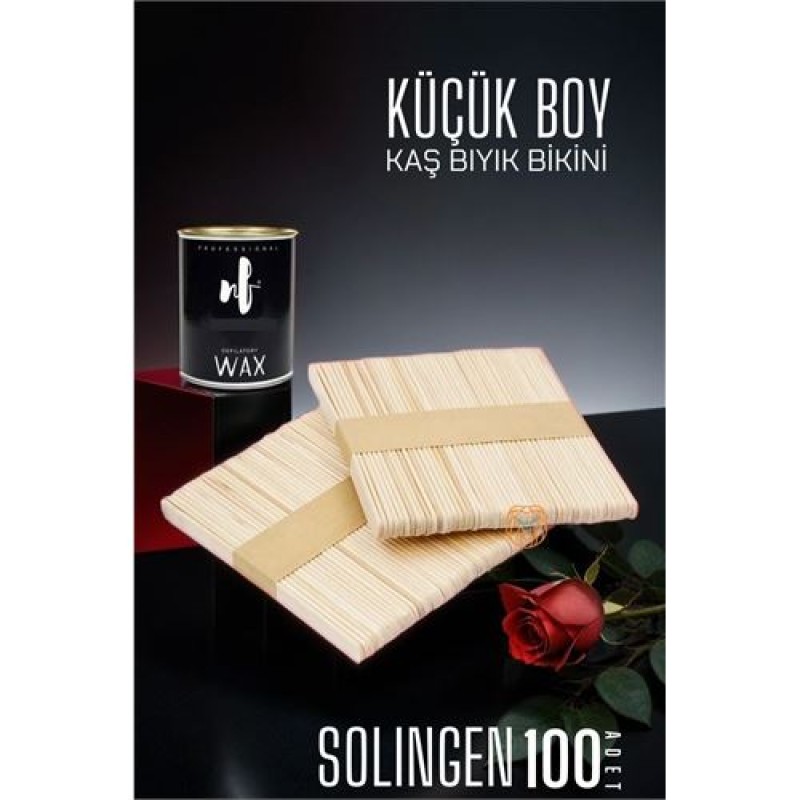 ModaCar Ağda Spatulası Solingen Küçük Boy 100 ADET ModaCar Ağda Spatulası Solingen Küçük Boy 100 ADET