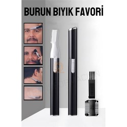 ModaCar Erkek Bıyık Favori Düzeltici Kulak Ense Kaş Burun Kıl Alıcı 