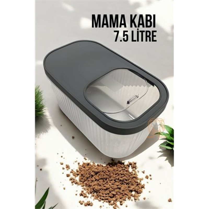 ModaCar Kedi ve Köpek Mama Saklama Kabı Sürgülü Kapaklı 7.5 Litre ModaCar Kedi ve Köpek Mama Saklama Kabı Sürgülü Kapaklı 7.5 Litre