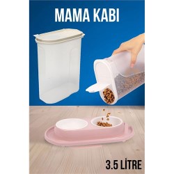 ModaCar Mama Saklama Kabı Kedi ve Köpek Mama Saklama Kabı 