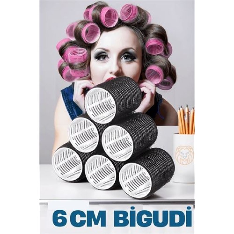 ModaCar 24 ADET 6 Cm Bigudi 6 li Paket 719361