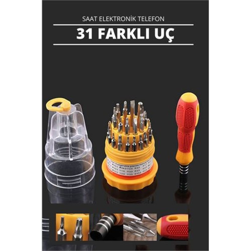 ModaCar FixIt 30 Uçlu Saat Elektronik Telefon Tamir Hassas Tornavida Seti ModaCar FixIt 30 Uçlu Saat Elektronik Telefon Tamir Hassas Tornavida Seti