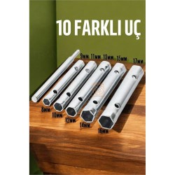 ModaCar Tork Lokma Seti Boru Kovan Tip Anahtar Seti Buji Anahtarı 