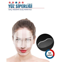ModaCar 50 Adet Saç Kesimi Duş Makyaj Yüz Koruma Siperliği 