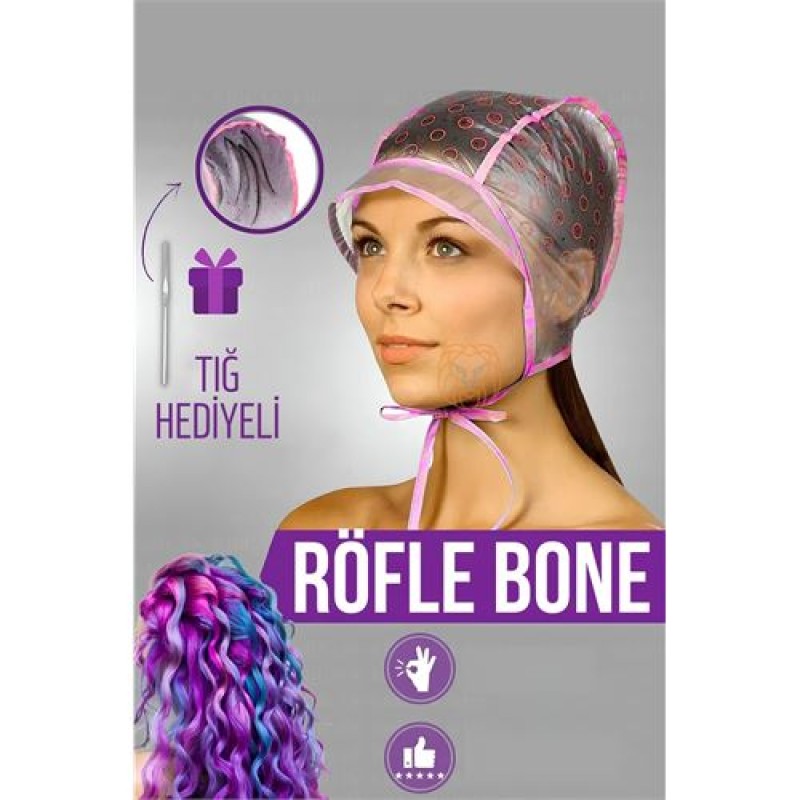 ModaCar Röfle Bonesi Tığlı Saç Boya Bonesi ModaCar Röfle Bonesi Tığlı Saç Boya Bonesi