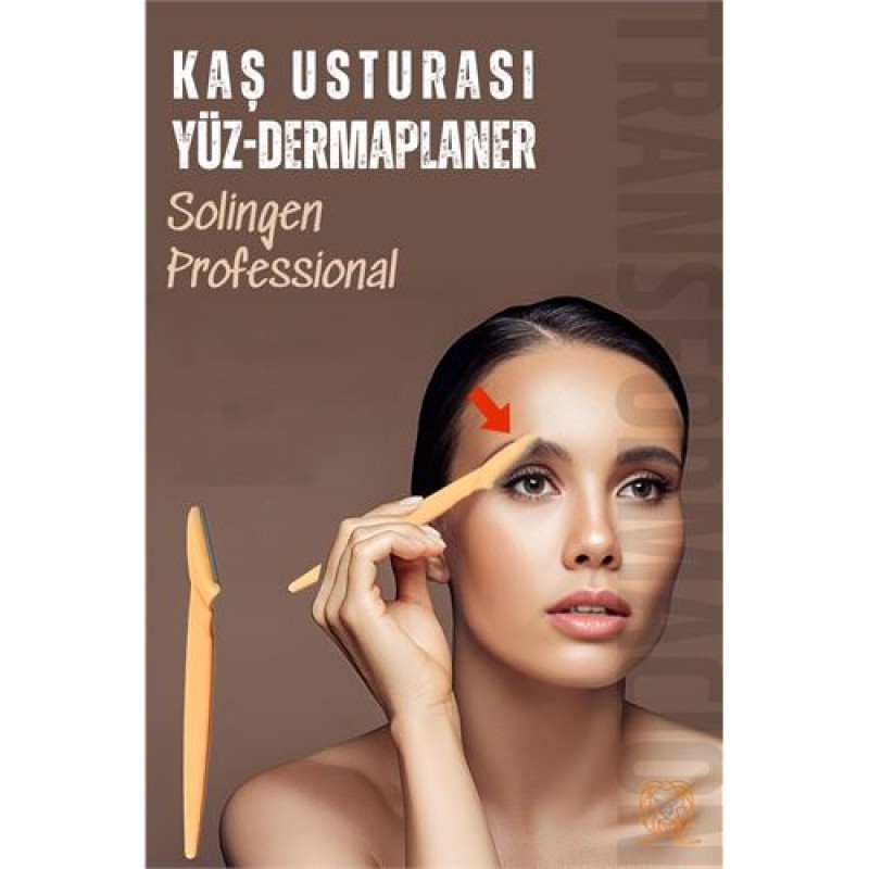 ModaCar Kaş Şekillendirici Kaş Dermaplaner Yüz Usturası Solingen Professional 	