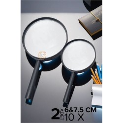 ModaCar 10X Büyüteç 6 ve 7,5 cm 2 li SET 