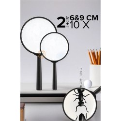 ModaCar 10X Büyüteç 6 ve 9 cm 2 li SET 