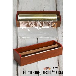 ModaCar 47 Cm Ahşap Streçlik Folyo Ve Streç Film Kesici 