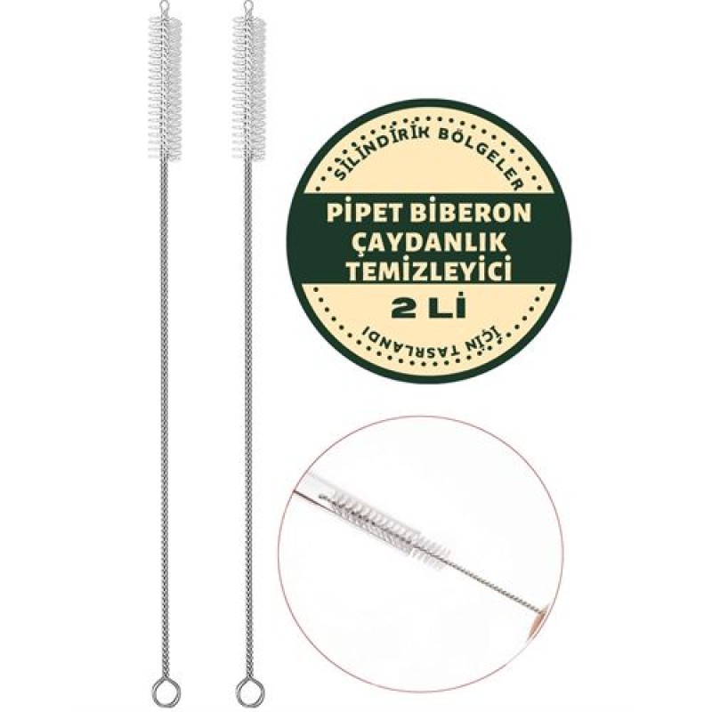 ModaCar 2 Adet Pipet Emzik Çaydanlık Temizleyici Fırça ModaCar 2 Adet Pipet Emzik Çaydanlık Temizleyici Fırça