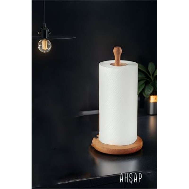 ModaCar 4 ADET Havlu Kağıt Tutucu Ahşap 717042