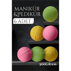 ModaCar Manikür Pedikür Topu Manikür Bombası 6 adet 300 Gram  