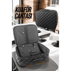 ModaCar Kuaför Çantası Kapitone Deri Berber Çantası  