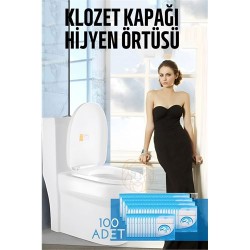 ModaCar Klozet Kapağı Kılıfı Hijyenik Tek Kullanımlık 100 ADET 