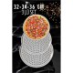 ModaCar Delikli Pizza Lahmacun Tepsisi Çelik 32-34-36 CM 3 lü SET
