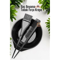 ModaCar Saç Boyama Tabak Fırça Krepe Tarak Seti 