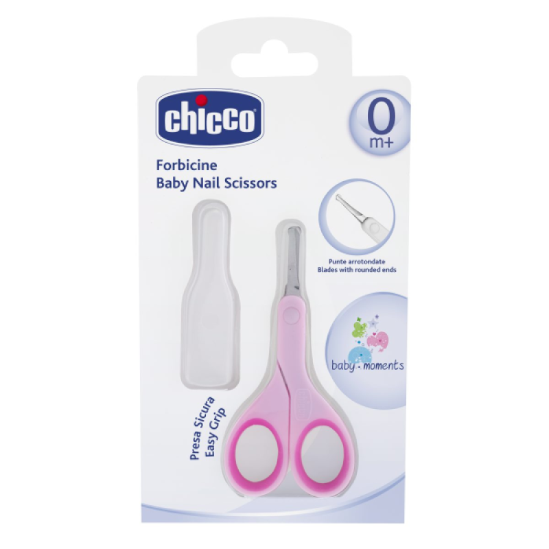 Chicco Kapaklı Tırnak Makası - Pembe Chicco Kapaklı Tırnak Makası - Pembe