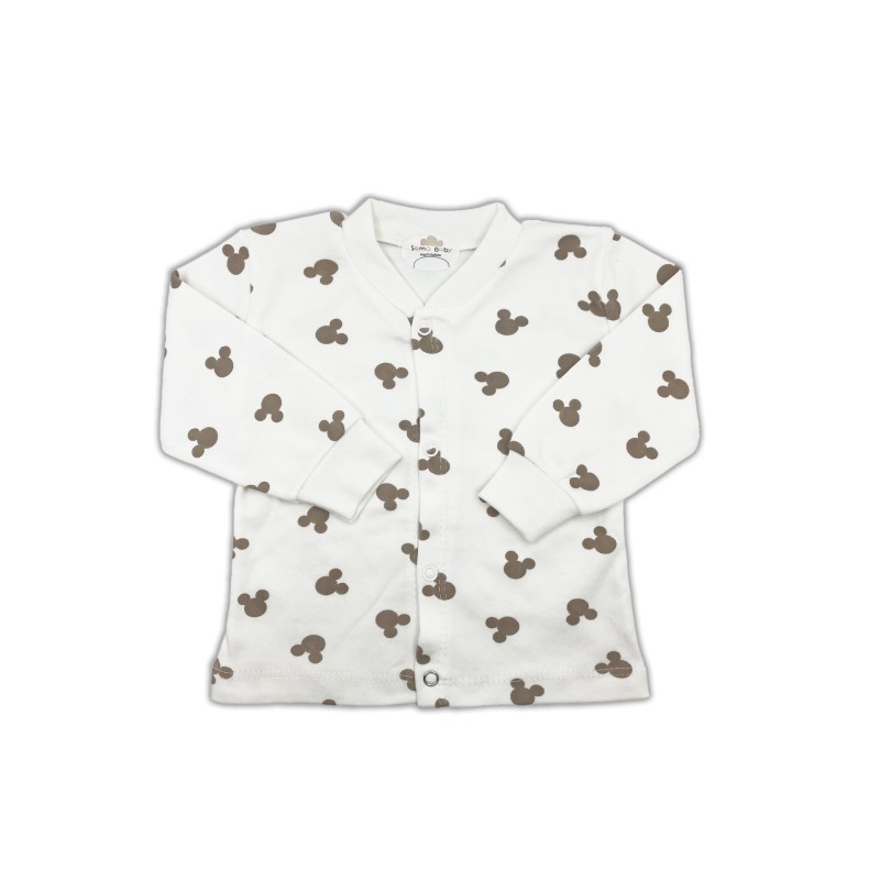 Sema Baby Mickey Mouse Bebek Pijama Takımı – Ekru 0-3 Ay Sema Baby Mickey Mouse Bebek Pijama Takımı – Ekru 0-3 Ay