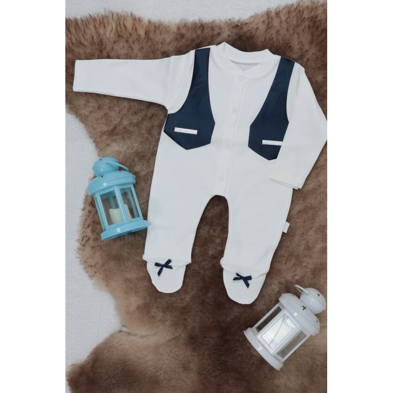 Sema Baby Pamuklu Bebek Tulum Seti 0-3 Ay - Smokin Sema Baby Pamuklu Bebek Tulum Seti 0-3 Ay - Smokin