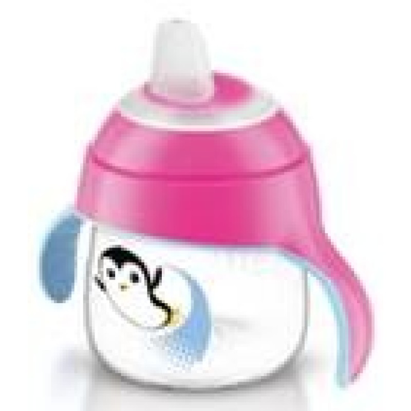 Avent Yeni Penguen Damlatmaz Bardak - 6m+ 200 Ml - Pembe Avent Yeni Penguen Damlatmaz Bardak - 6m+ 200 Ml - Pembe