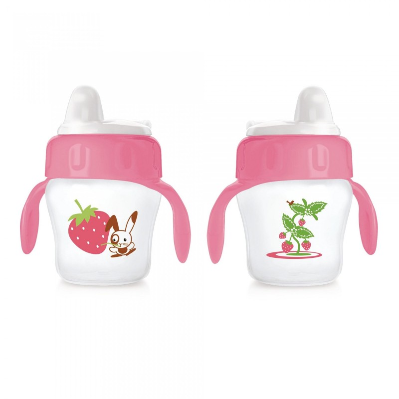 Avent Desenli Magic Damlatmaz Bardak 200 ml Yumuşak Uçlu - Pembe Avent Desenli Magic Damlatmaz Bardak 200 ml Yumuşak Uçlu - Pembe