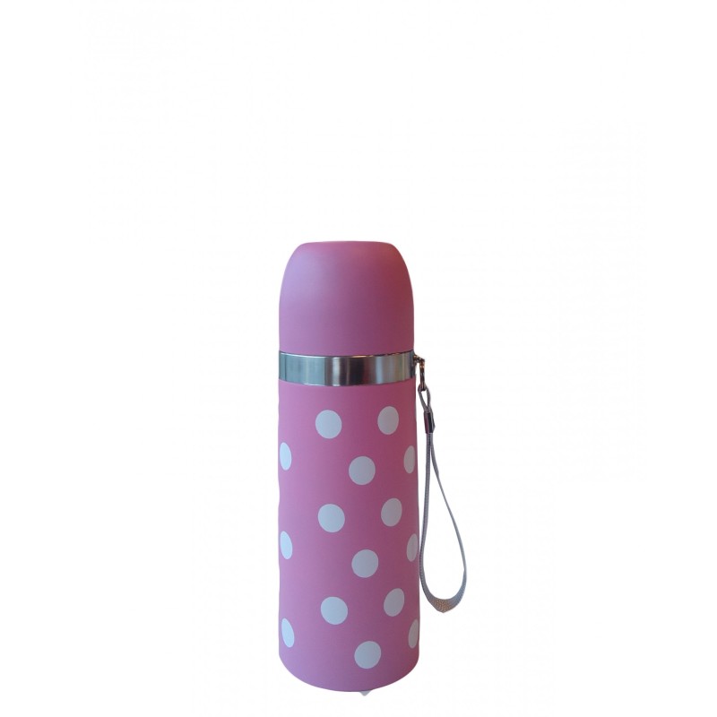 Sema Baby Puantiyeli Bebek Termosu 350 ml - Pembe