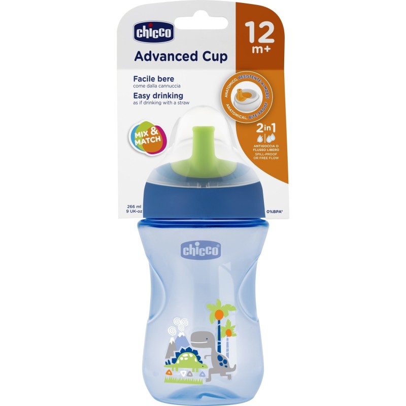 Chicco Pipetli Eğitim Bardağı 12+ Erkek Chicco Pipetli Eğitim Bardağı 12+ Erkek