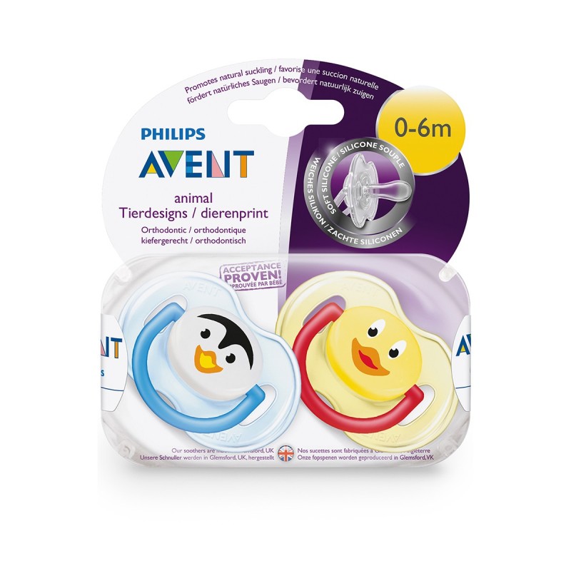 Avent 0% BPA Free Flow Yalancı Emzik 0-6 ay Truman Serisi 2'li Avent 0% BPA Free Flow Yalancı Emzik 0-6 ay Truman Serisi 2li