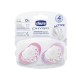 Chicco Emzik Physio Pembe Silikon 4m+ 2'li Chicco Emzik Physio Pembe Silikon 4m+ 2li