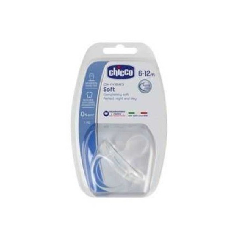 Chicco Physio Soft Silikon Emzik 6-12 Ay - Şeffaf Chicco Physio Soft Silikon Emzik 6-12 Ay - Şeffaf