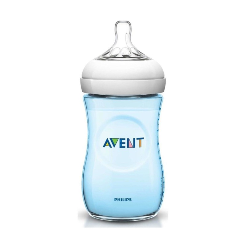 Avent Natural PP Biberon 260 ml - Mavi Avent Natural PP Biberon 260 ml - Mavi