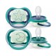 Philips Avent Ultra Air Night Karanlıkta Parlar Gece Emziği 6-18 ay Erkek SCF376/13 Philips Avent Ultra Air Night Karanlıkta Parlar Gece Emziği 6-18 ay Erkek SCF376/13