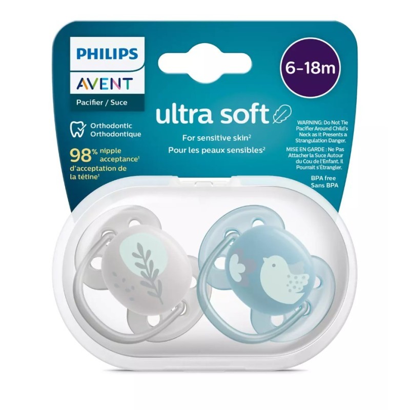 Philips Avent Ultra Soft Yumuşak 2li Emzik 6-18 Ay - SCF091/15 Philips Avent Ultra Soft Yumuşak 2li Emzik 6-18 Ay - SCF091/15