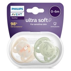Philips Avent Ultra Soft Yumuşak 2li Emzik 0-6 Ay - SCF091/07