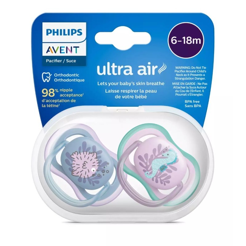 Philips Avent Ultra Air Emzik 6-18 Ay 2li Kız SCF085/61 Philips Avent Ultra Air Emzik 6-18 Ay 2li Kız SCF085/61
