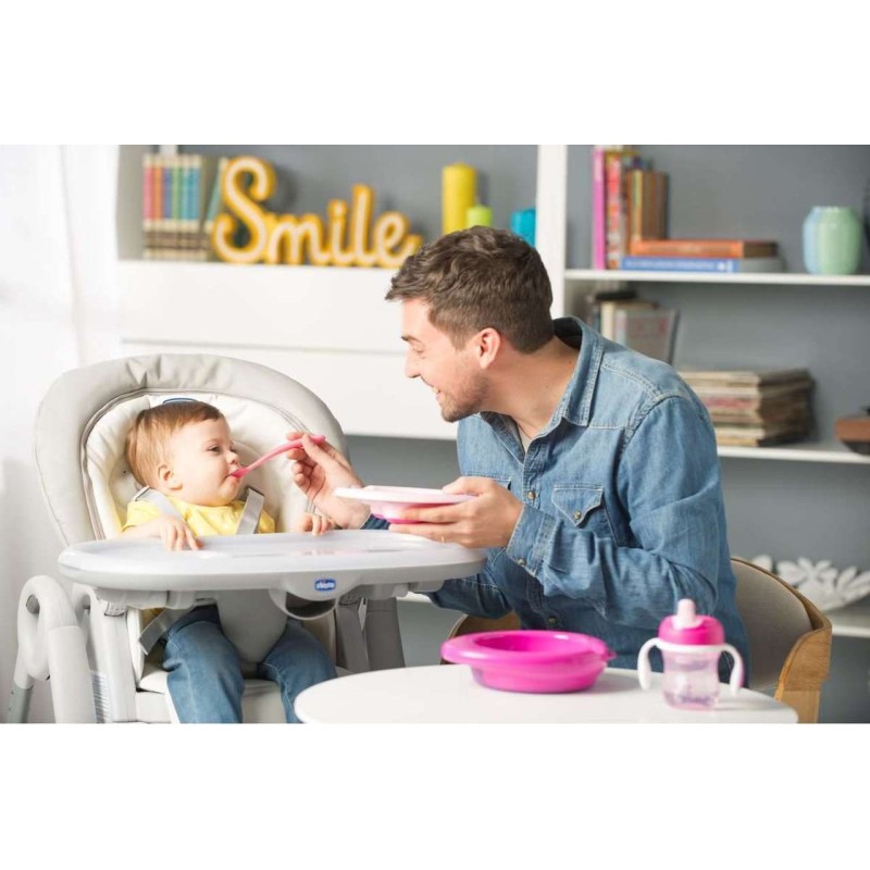 Chicco 4 Parça Beslenme Seti +6 Ay - Kız Chicco 4 Parça Beslenme Seti +6 Ay - Kız
