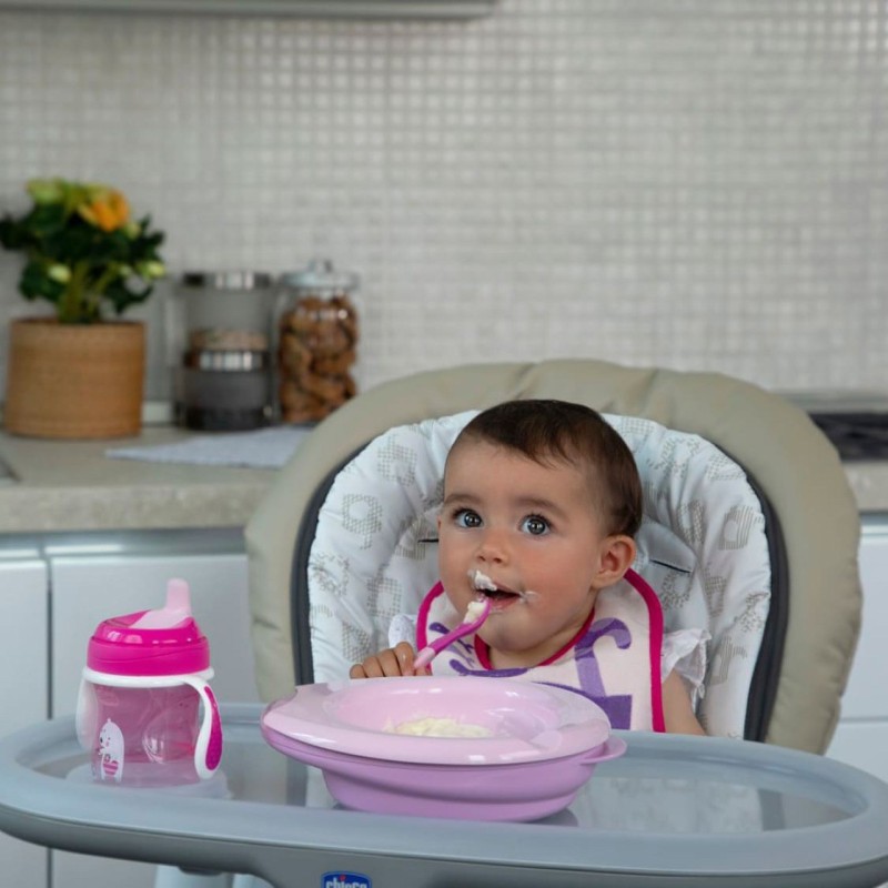 Chicco 4 Parça Beslenme Seti +6 Ay - Kız Chicco 4 Parça Beslenme Seti +6 Ay - Kız