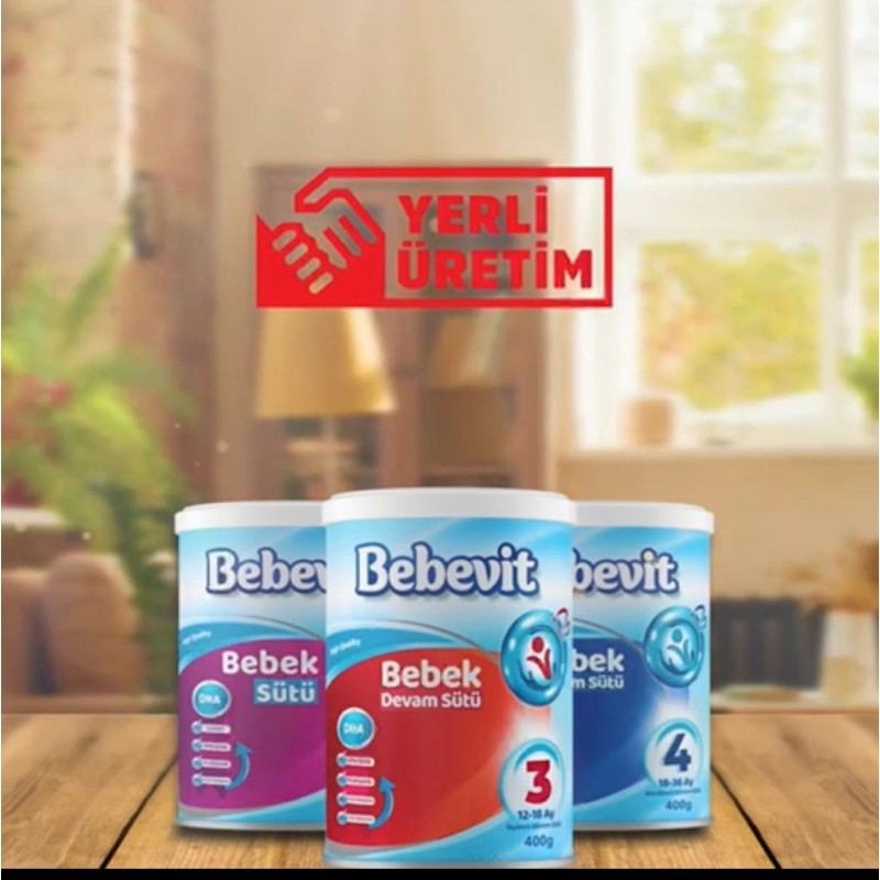 Bebevit 3 Bebek Devam Sütü 400 gr Bebevit 3 Bebek Devam Sütü 400 gr