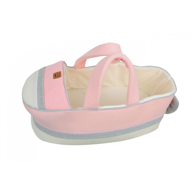 Sema Baby Portbebe Yenidoğan Bebek Yatağı - Ekru/Pembe Sema Baby Portbebe Yenidoğan Bebek Yatağı - Ekru/Pembe