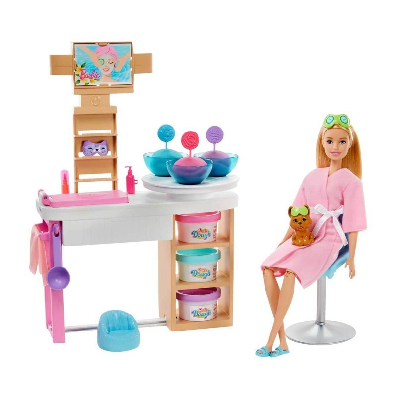 Barbie Yüz Bakımı Yapıyor Oyun Seti Barbie Yüz Bakımı Yapıyor Oyun Seti